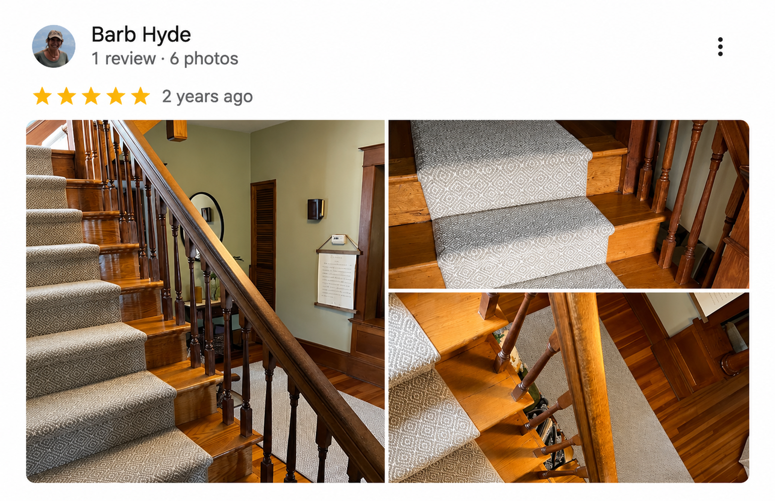 Google review for Superior Floors from Barb Hyde